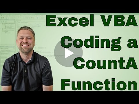 VBA   Excel CountA Function in VBA code