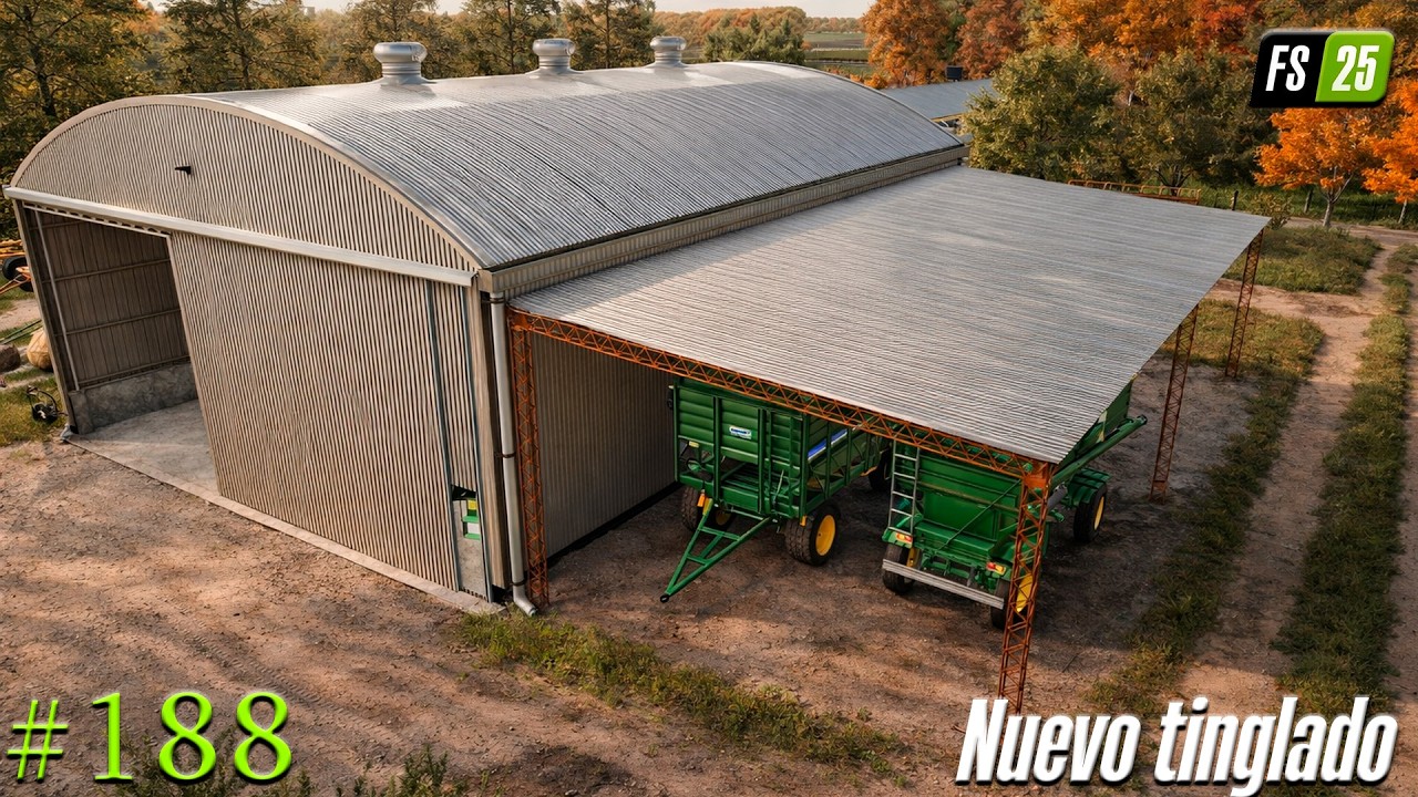 FS25  - Hoy compramos tinglado y vamos a estar cosechando el maiz de matu - La Colonia Map