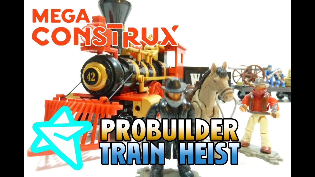 mega construx probuilder train heist