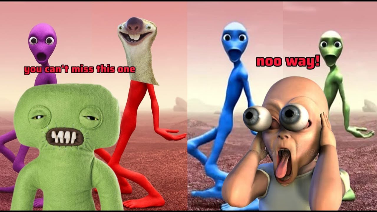Green alien Dance challenge - YouTube