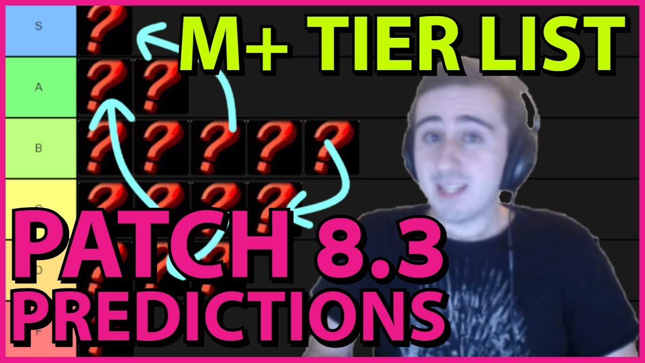 8.3 PREDICTIONS: Mythic Plus Tier List (ALL SPECS) - YouTube