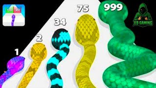 Snake Run Race Gameplay – Smooth & Relaxing Run screenshot 1
