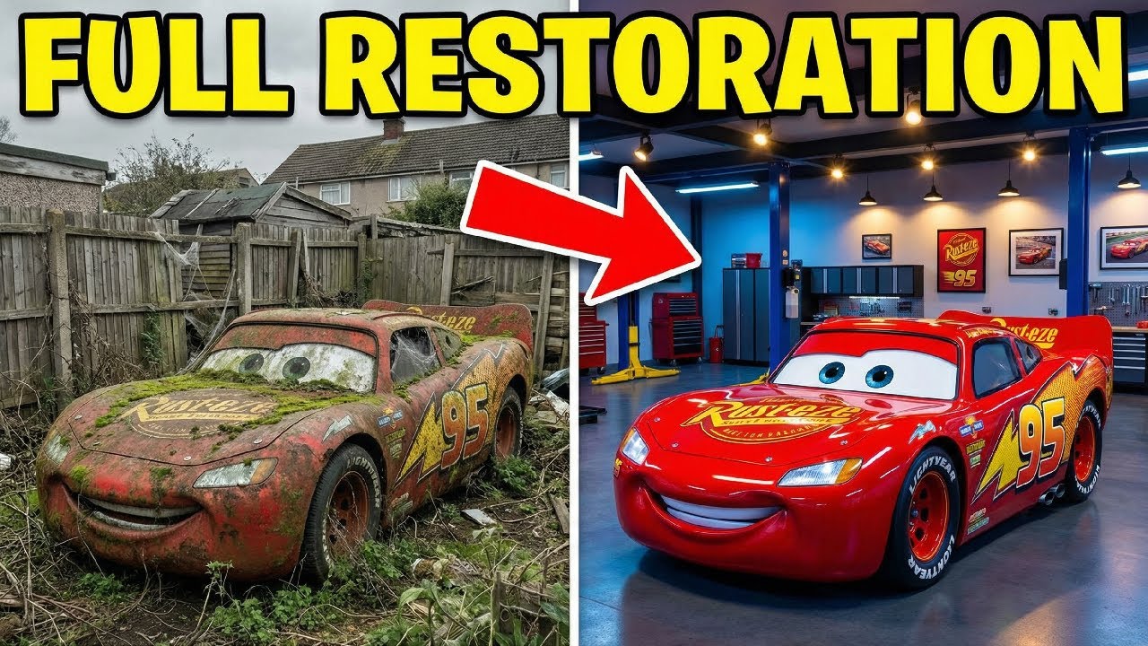 I Found ABANDONED Lightning McQueen and Restored It! 🏎️