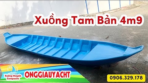 Xuồng Tam Bản 4m9 Composite Mẫu Mới | Ông Giàu Yacht