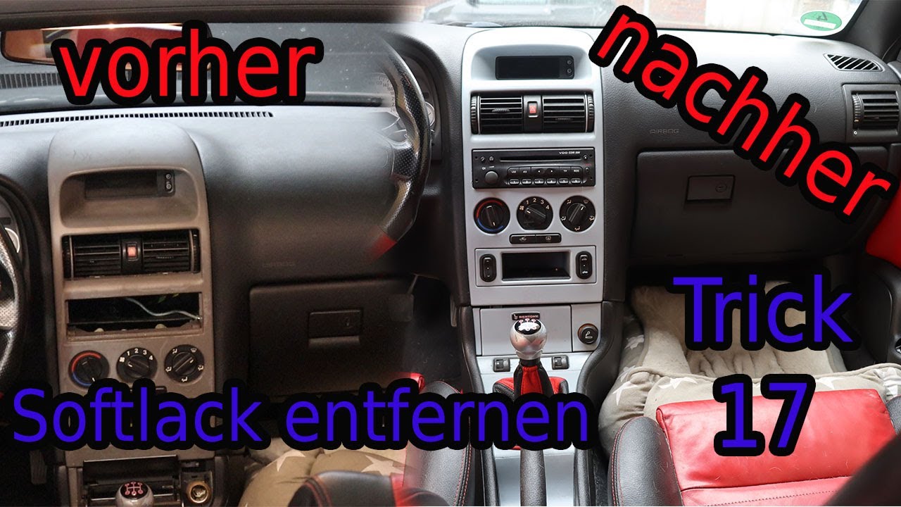 😲Softlack entfernen und Mittelkonsole neu lackieren 😤 Trick 17 Backofenspray 💪