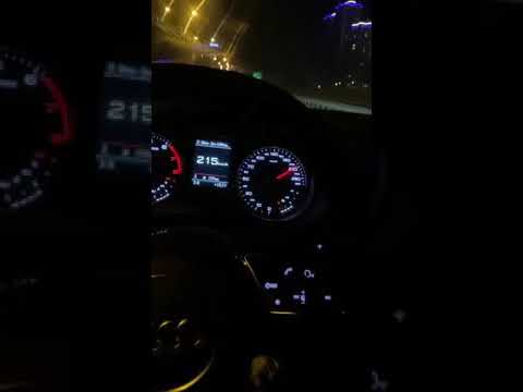 Araba Snapleri Gece Audi Hız Makas 215 Km - Audi Snap