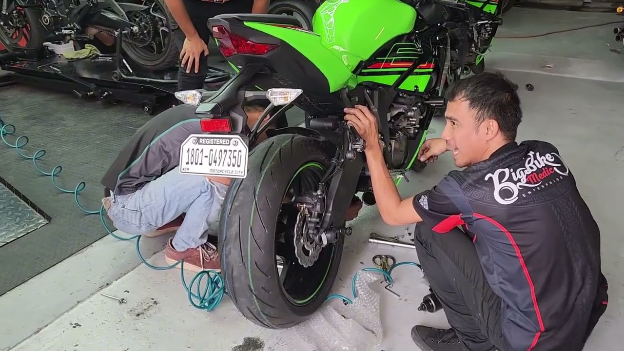 2023 Zx6r/ Change exhaust, BMC filter and Engine cover