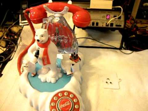 Coca Cola Polar Bear Animated Telephone Repair www...