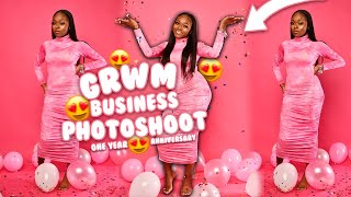 GRWM FOR A PHOTOSHOOT ! ONE YEAR BUSINESS ANNIVERSARY ?!