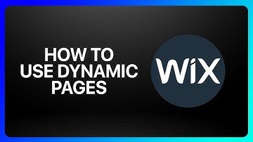 How To Use Dynamic Pages In Wix Tutorial