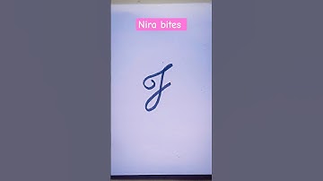 DRAWING A CURSIVE LETTER J ✍️capital letter| LETTERING| DOODLE ART FOR BEGINNERS #shorts #viral #fyp