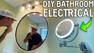 How To WIRE UP Your Bathroom for UPDATED FIXTURES