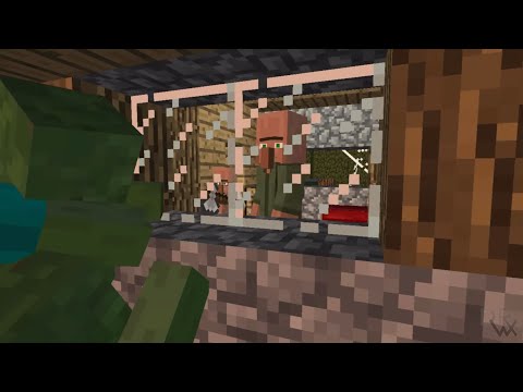 The zombie siege ~ a minecraft animated film