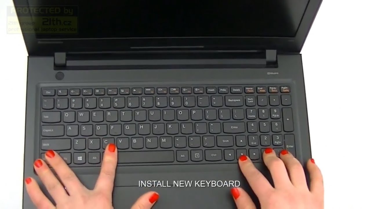 Women Replace Keyboard On Lenovo Ideapad 300 300 15 Disassembly Youtube