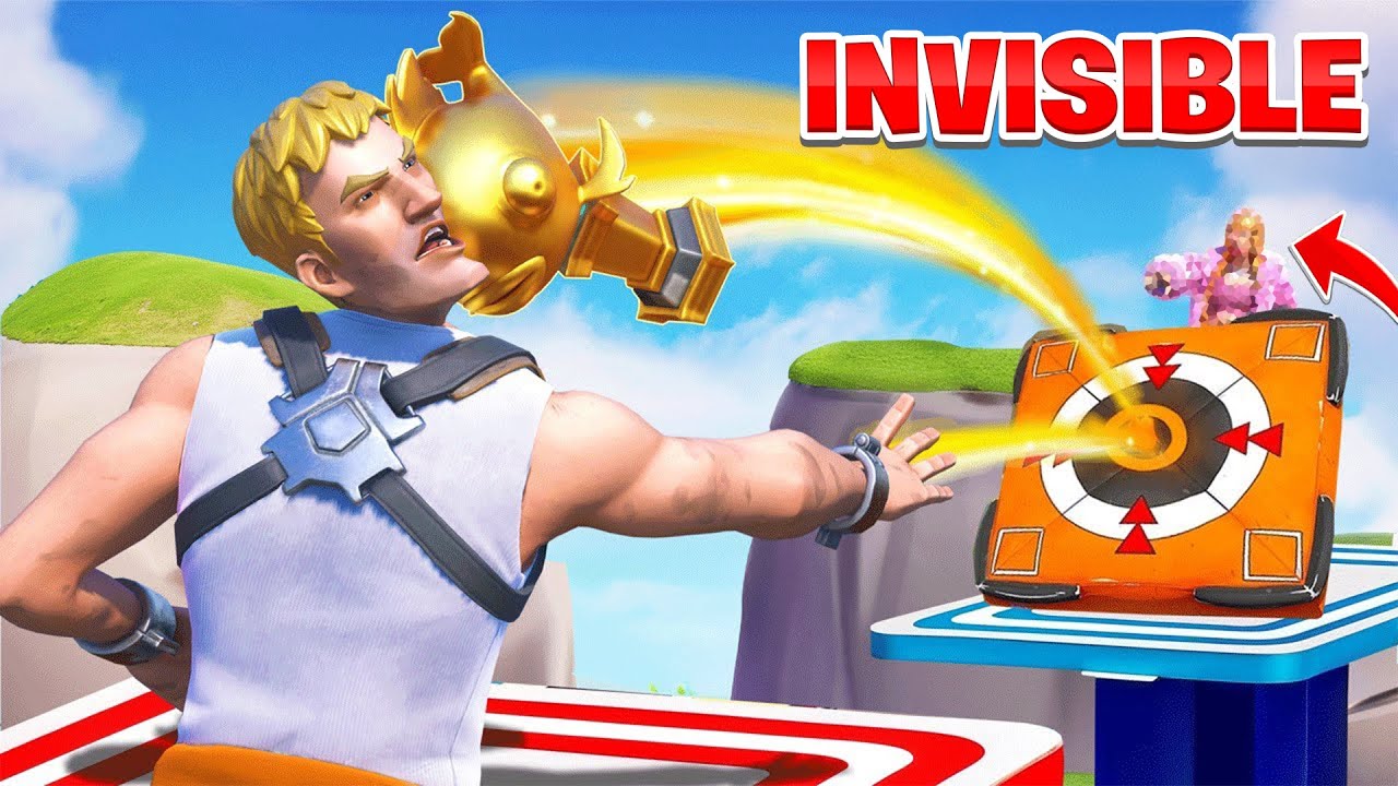 Er benutzt UNSICHTBAR GLITCH in Fortnite Pillars?!