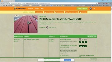 OMDSI Workshift SignUp Genius Tutorial #1-Creating New Workshifts