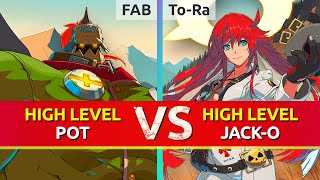 GGST ▰ FAB (Potemkin) vs To-Ra (Jack-O). High Level Gameplay