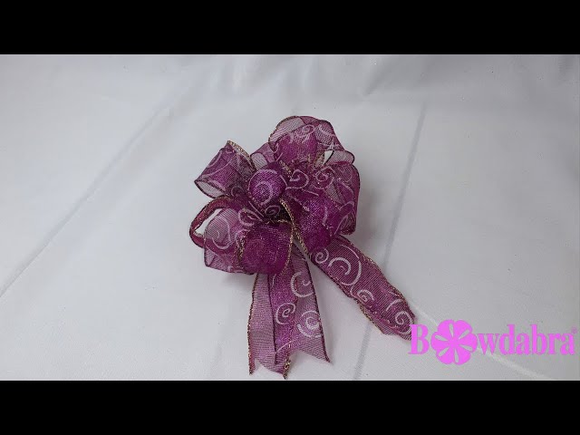 How to Make a Wreath Bow with a Bowdabra Bow Maker/Easy Wreath Bow/Make a  Lantern Bow 