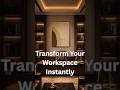 Luxury Office Makeover on a Budget | Modern Wall Art for Office | ArtBazaar.net #luxuryoffice #art
