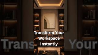 Luxury Office Makeover on a Budget | Modern Wall Art for Office | ArtBazaar.net #luxuryoffice #art