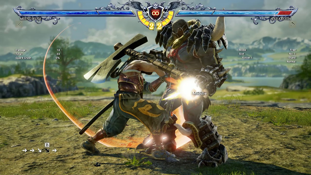 Mitsu Bug: SoulAttack leaves opponent too far for 1kbb mixup.