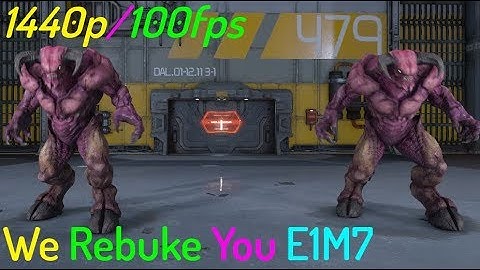 Doom SnapMap - We Rebuke You E1M7 - 1440p/100fps