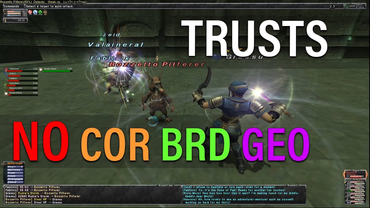 FFXI *NO COR BRD GEO* Ambuscade Vol One July 2020 Very Easy Thief Solo with Trusts
