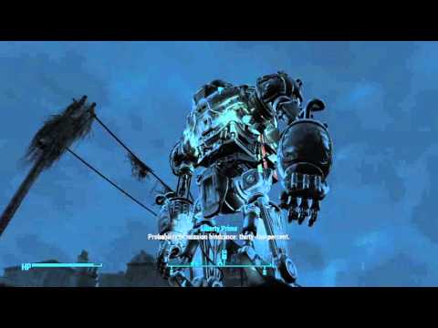Fallout 4 marching with Liberty Prime