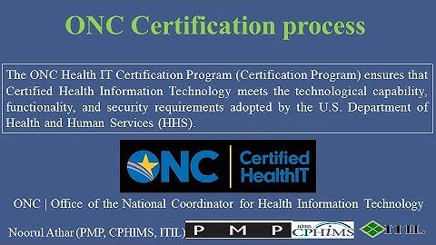 ONC Certification process | Authorized Testing and Certification Body (ATCB) | EHR system |