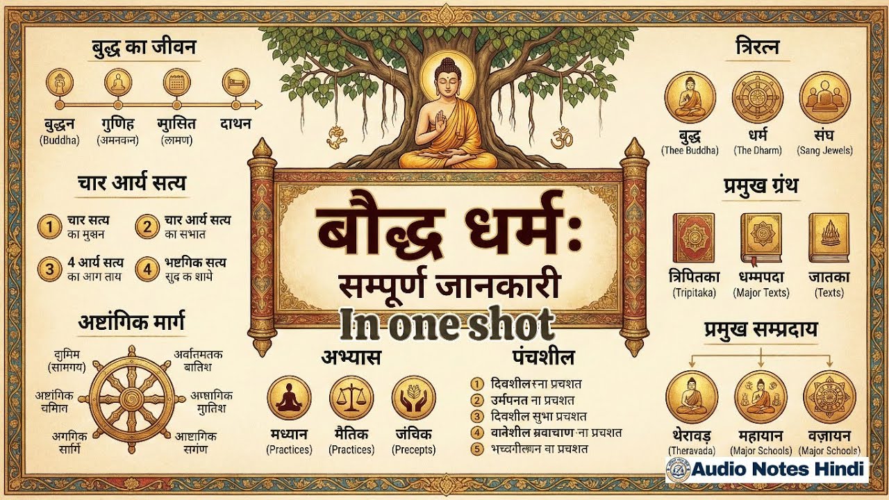 बौद्ध धर्म का इतिहास | Ai Video | Complete Buddhism History | Gautam Buddha | 