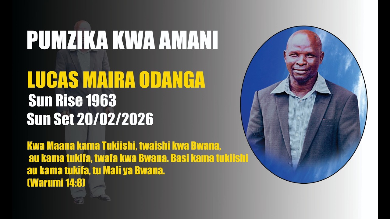 GOOD NEWSIbada ya kuanga mwili wa lucas maira odanga pamoja na nyimbo za faraja.. Shirati 2
