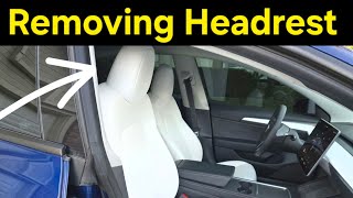 Tesla Model 3 / Model Y How to Remove Headrest