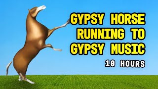 Gypsy Horse Running To Gypsy Music 10 Hours