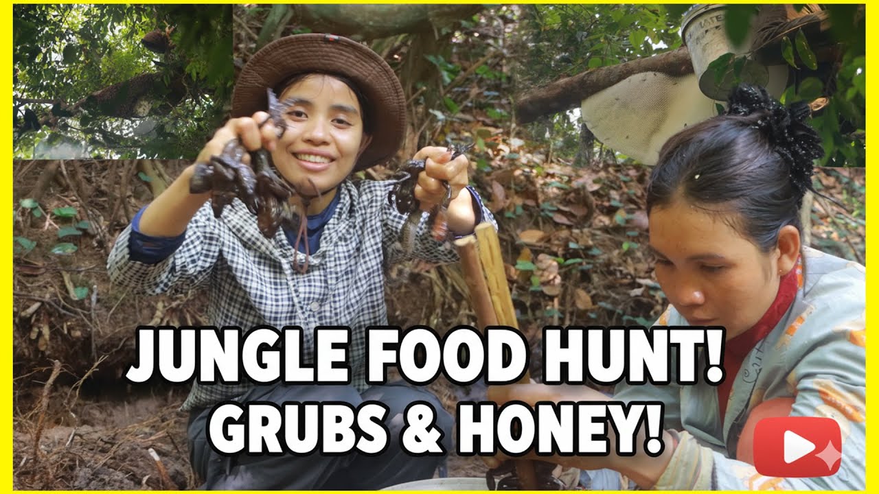 Jungle Survival Adventure: Finding Wild Honey, Frogs & Fish for Cooking 🐝🐸🐟🔥