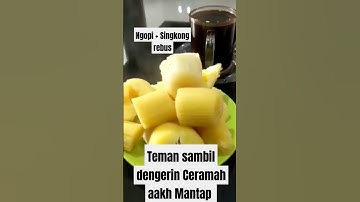 Rebus Singkong & Kopi hitam teman buat nemenin ceramah aakh Mantap