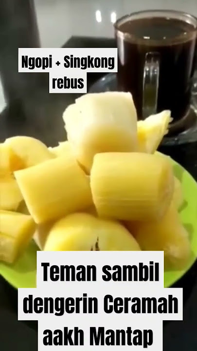 Rebus Singkong & Kopi hitam teman buat nemenin ceramah aakh Mantap