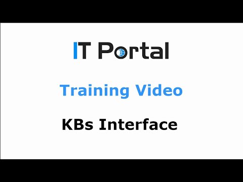IT Portal - KBs Interface