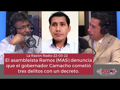 El asambleísta Ramos (MAS) denuncia que el gobernador Camacho cometió tres delitos con un decreto.