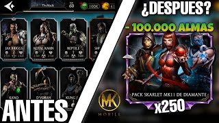 ME GASTE 100 MIL ALMAS COMPRANDO PACKS DE MK11 ¿CUANTOS DIAMANTES ME SALIERON? | Mk Mobile