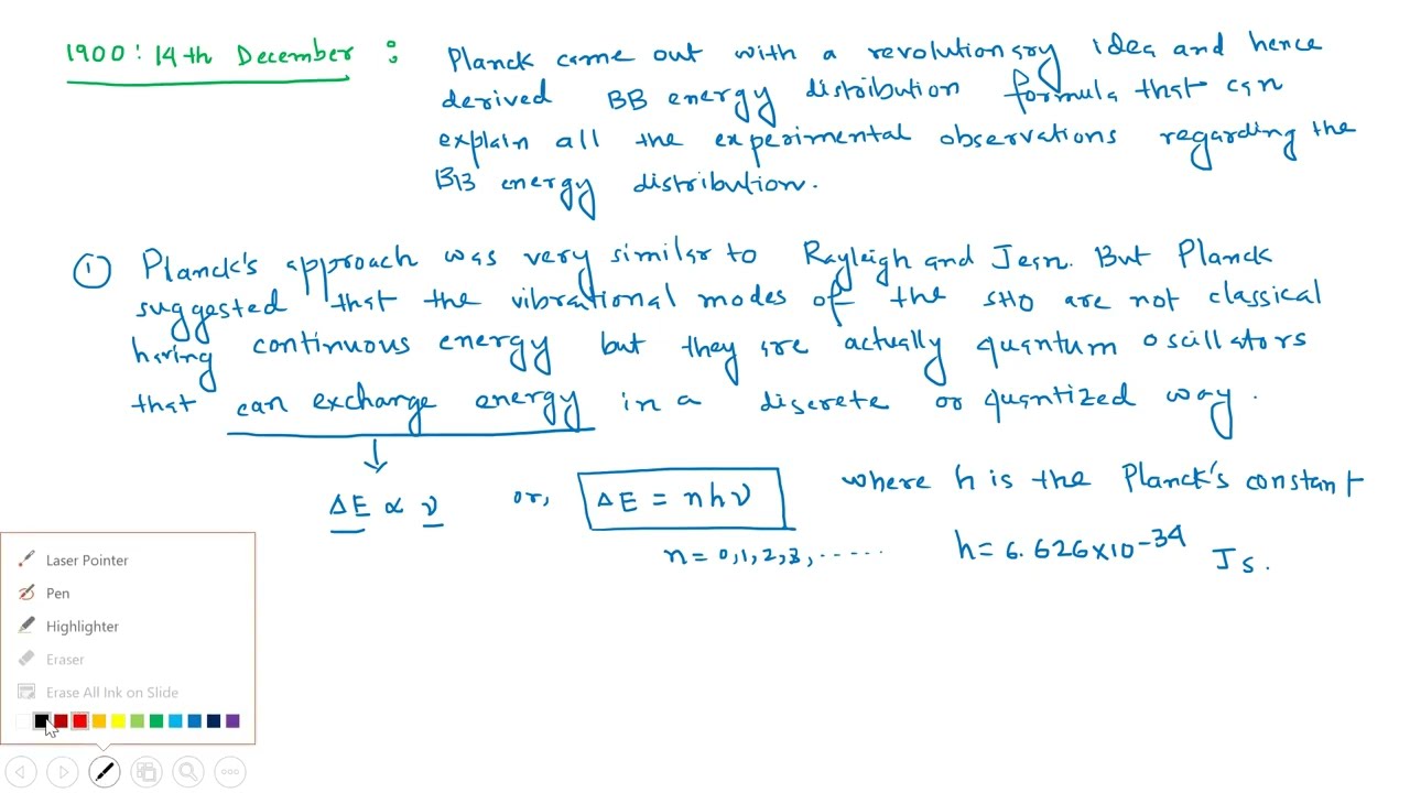 Black-body Energy Distribution (Part 2): Quantum Mechanics - Lecture 3