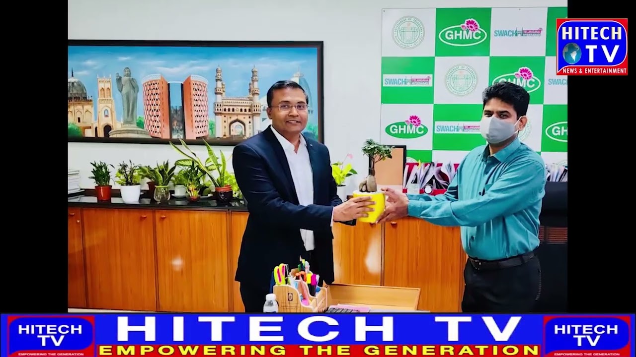 Telangana   N Prakash Reddy IPS took charge as Director EVDM GHMC and met Shri Lokesh Kumar IAS Comm