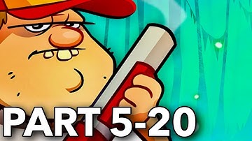 Swamp Attack Episode 5 Level 20 Walkthrough Gameplay - Little Swamp Monsters (UFO Level)