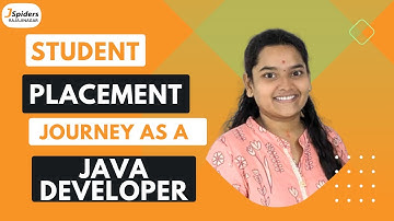 STUDENT PLACEMENT JOURNEY AS A JAVA DEVELOPER| JSPIDERS RAJAJINAGAR| BENGALURU