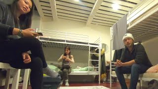 World Travelers Talking In A Hostel World Travelers Talking In A Hostel