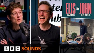 Elis James' bench pressing technique is put to the experts | Elis James & John Robins