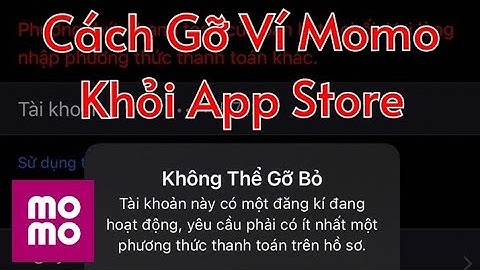 Cách hủy thanh toán apple service trên momo