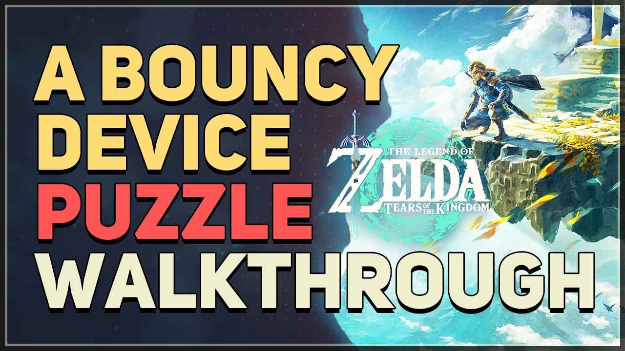 A Bouncy Device Shrine Puzzle Legend of Zelda Tears of the Kingdom 