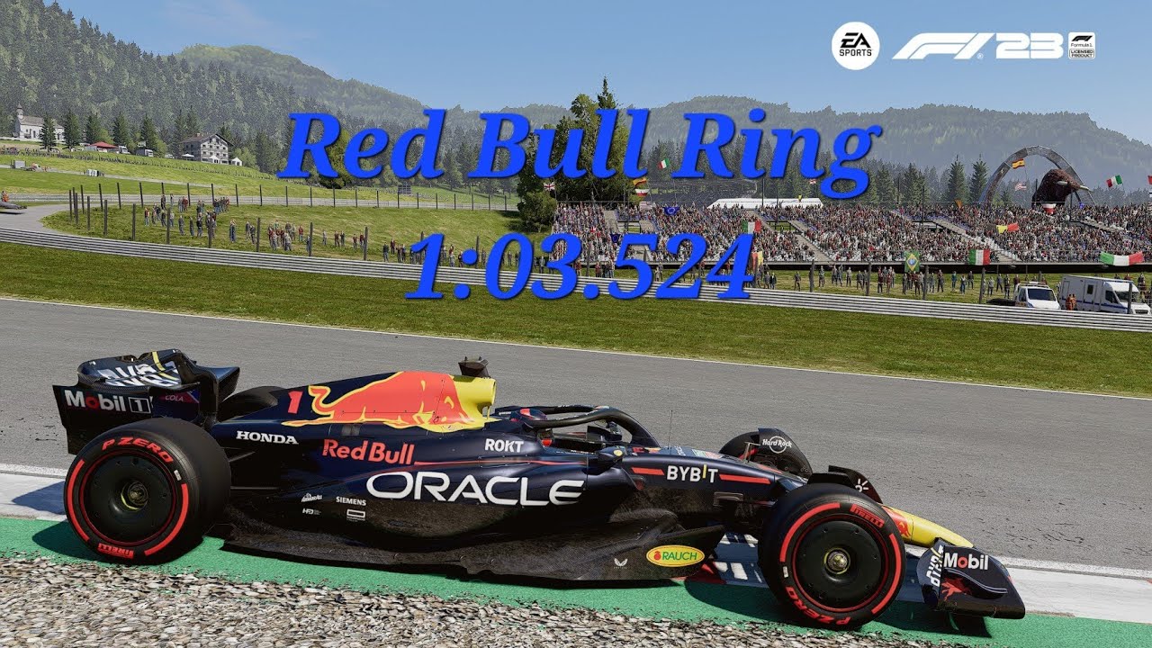 F1 23 Austria Red Bull Ring Time Trial Hot Lap (103.524) + Setup Austria F123 SimRacing