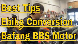 Bafang Ebike Conversion Kit Installation Advanced Tips! Electric Bike REID 750W 48V BBS 01 02 HD