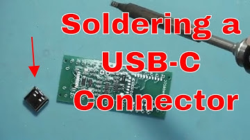 Soldering a USB-C Connector